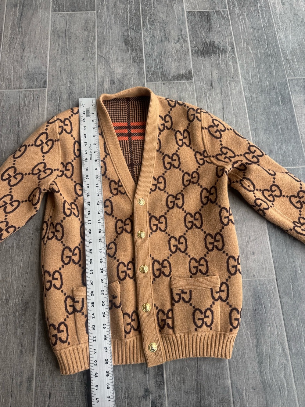 Authentic Gucci oversized reversible cardigan sweater - Picture 11 of 16